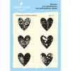 Stamp Set «Distress hearts» SET110