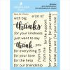 Набор штампов "Thanks" SET116a