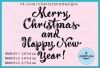 Штамп "Merry Christmas and Happy New Year" NMN151