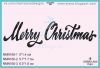 Штамп "Merry Christmas " NMN160