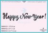 Штамп "Happy New Year" NMN163