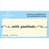 Штамп "with gratitude" NS008a