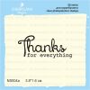 Штамп "Thanks for everything" NS004a