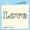 Штамп "LOVE " NL009