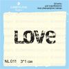 Штамп "LOVE " NL011