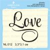 Штамп "LOVE " NL012