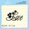 Штамп "LOVE " NL014