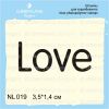 Штамп "LOVE " NL019