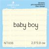 Штамп "baby boy" NT035