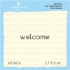 Штамп "welcome" NT047а