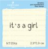 Штамп "it,s a girl" NT054а