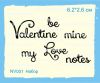 Штамп "Набор штампов "be my Valentine" NV001