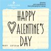Штамп "happy Valentines day!" NV011