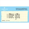 Штамп "I Love you" NV062a