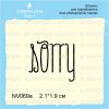 Штамп "SORRY" NV069a