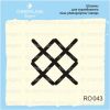 Штамп "Kрестики для вышивки" RO043