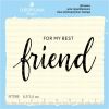 Штамп "for my best Friend" NT088