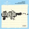 Штамп "Hand Made с кляксами"IH051