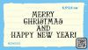 Штамп "Merry Christmas and Happy New Year!" NCNG033