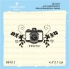 Штамп "PHOTO, с цветами" NF012