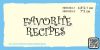 Штамп "favorite recipes" NKK063