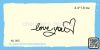 Штамп "LOVE YOU "  NL005