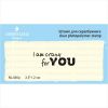 Штамп "i'm crazy for you"  NL046a