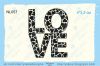 Штамп "love" NL057