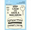 Набор штампов "Keep calm and have a macaron" SET047